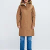 Angela 3L Coat - Camel Brown