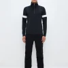 Dino 1/2 Zip Sweat - Black/White
