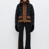 Harlow W Ski Jacket - Black/Cashmere Brown