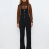 Maya W Bib Pant - Black/Cashmere Brown