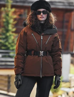 Perla W Ski Jacket - Cashmere Brown