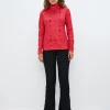 8848 Star W Sweat - Poinsetta Red